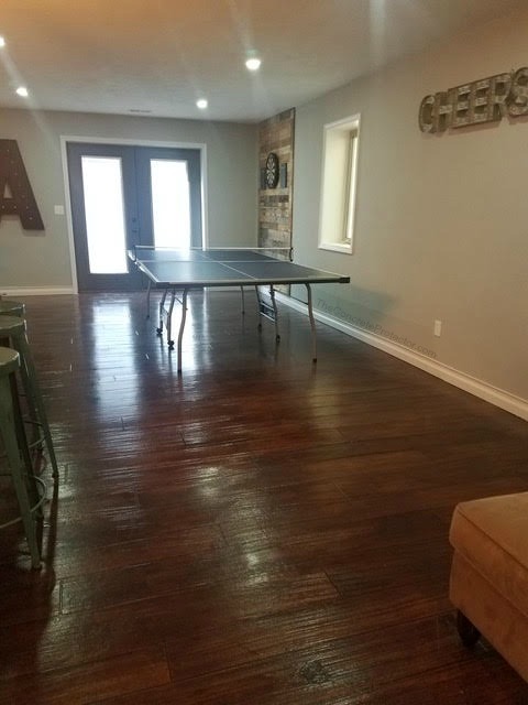 Rustic Wood Basement Rustic Wood Basement